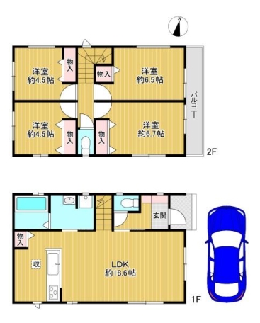 寝屋川市国松町　新築戸建2号棟