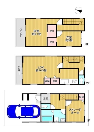 寝屋川市高柳4丁目　新築戸建2号棟